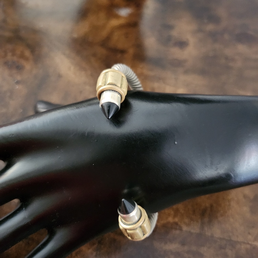 925 Sterling Silver Onyx Cable Bracelet